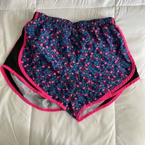 Multi colored Nike running shorts